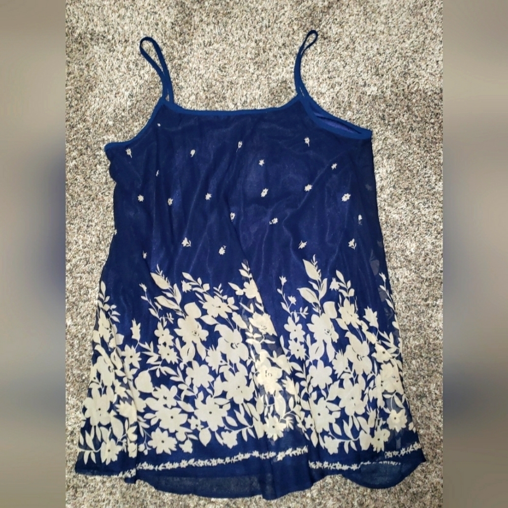 NWT Laksmi Navy Dress with Floral Accents - Picture 5 of 5